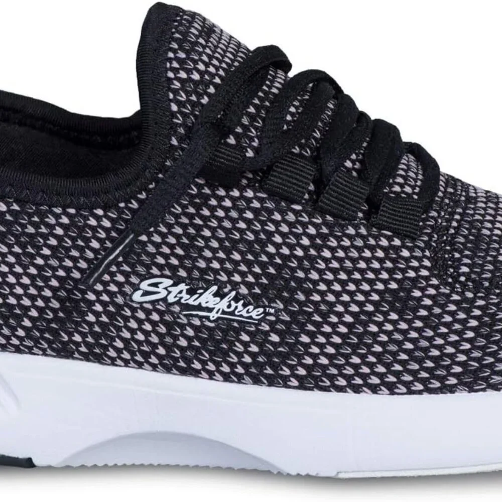 Women's Athletic Bowling Shoes Mesh Leather Sole Lace-up Lightweight Comfort - Picture 2 of 5